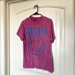 Nirvana Adult Pink Graphic T-Shirt